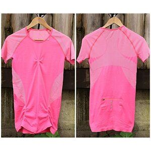 Sweaty Betty - Athlete Seamless Short Sleeve Cycling Top - Pink - Med